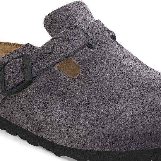 Birkenstock Leather Boston Leve Velvet